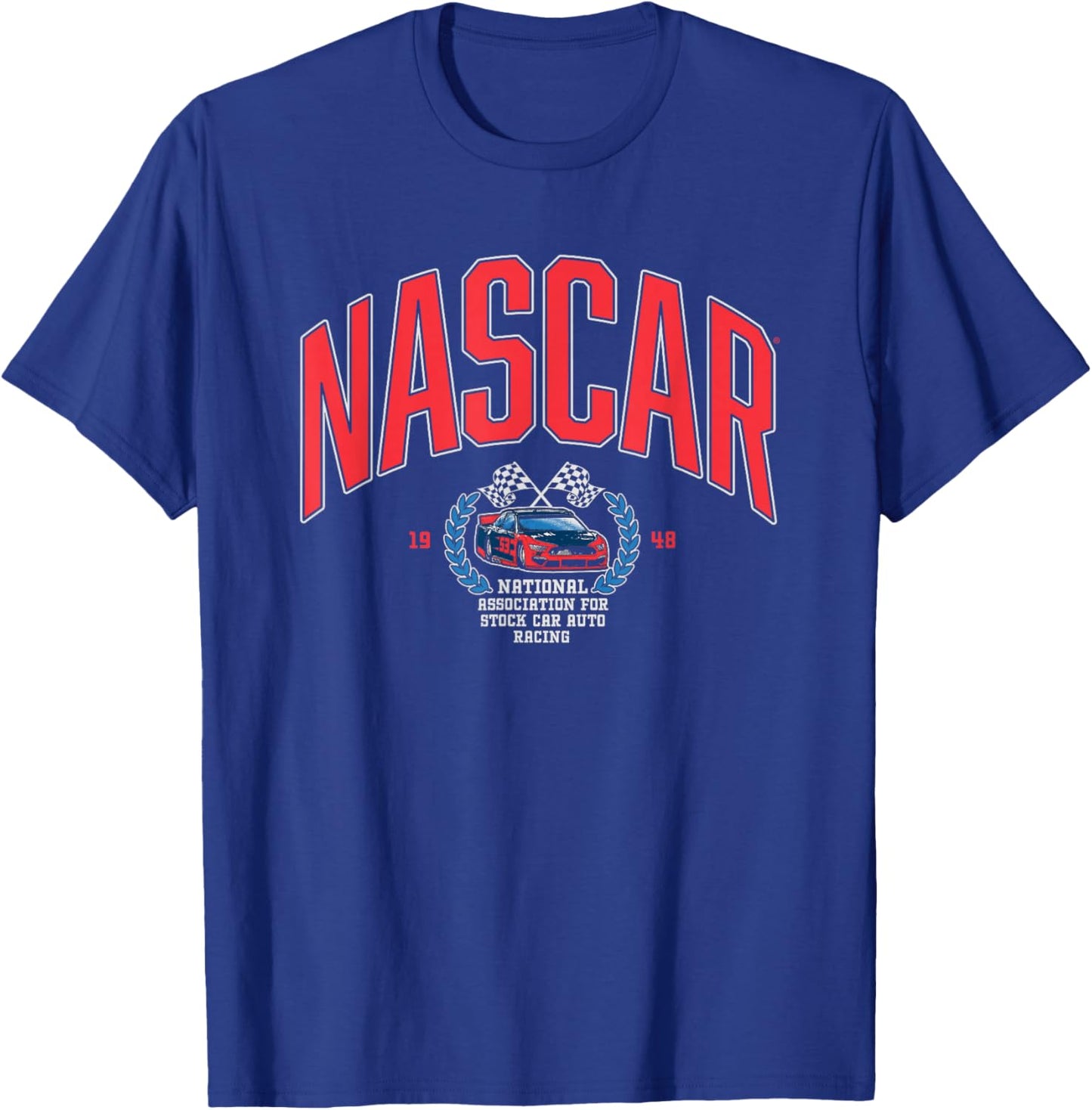 NASCAR 1948 National Association for Stock Car Auto Racing T-Shirt - T-Shirt | Royal