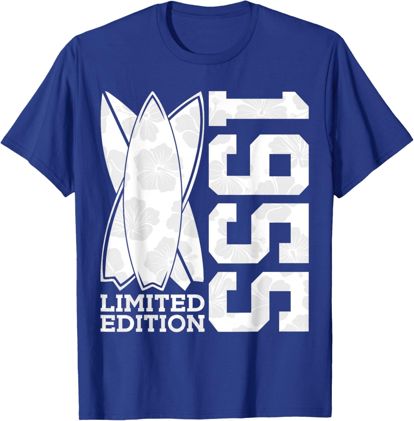 Surfboard Limited Edition 1955 Surfer 70th Birthday Surfing T-Shirt - T-Shirt | Royal