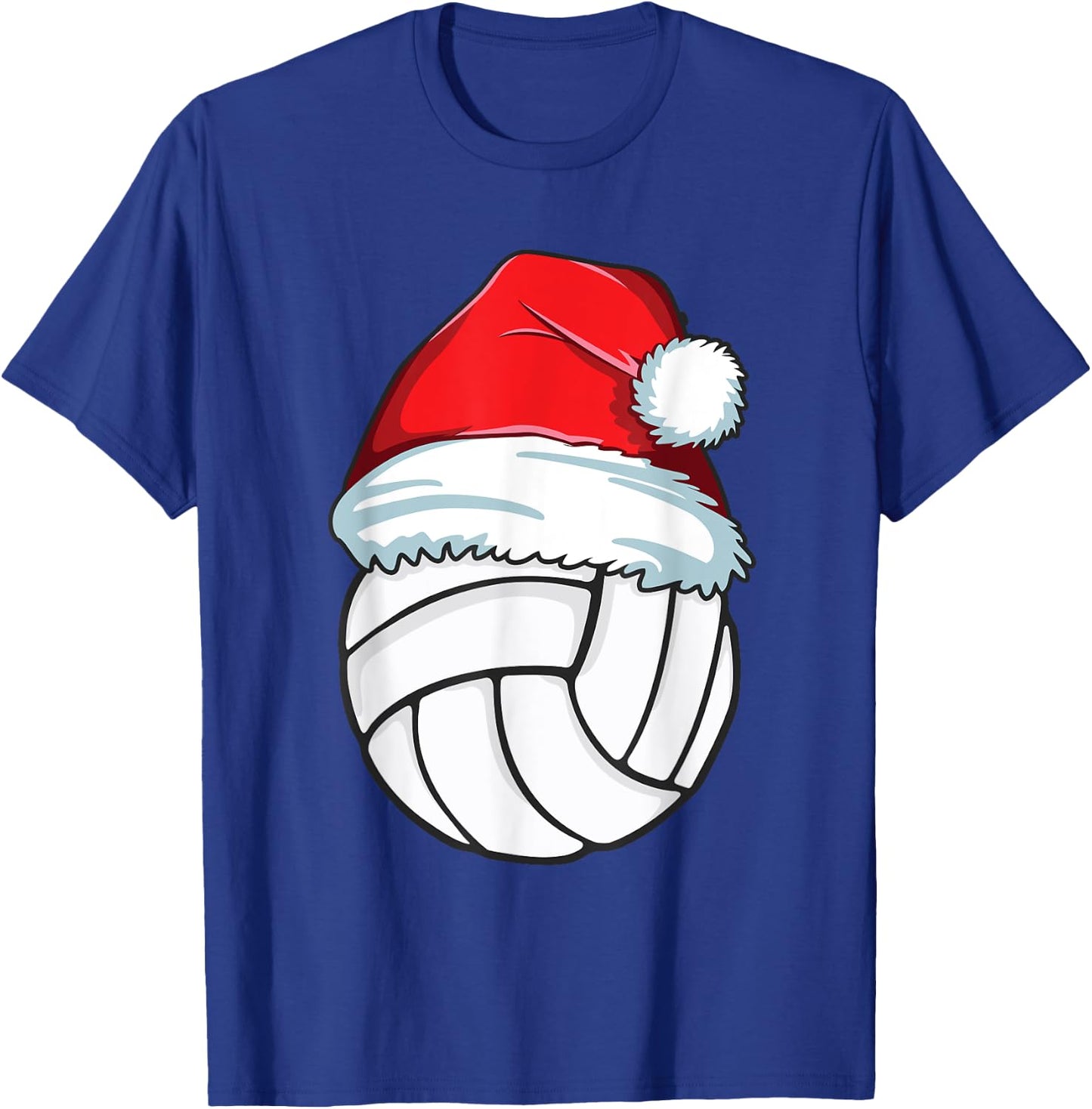 Ugly Christmas Volleyball Santa Pajama T-Shirt - T-Shirt | Royal