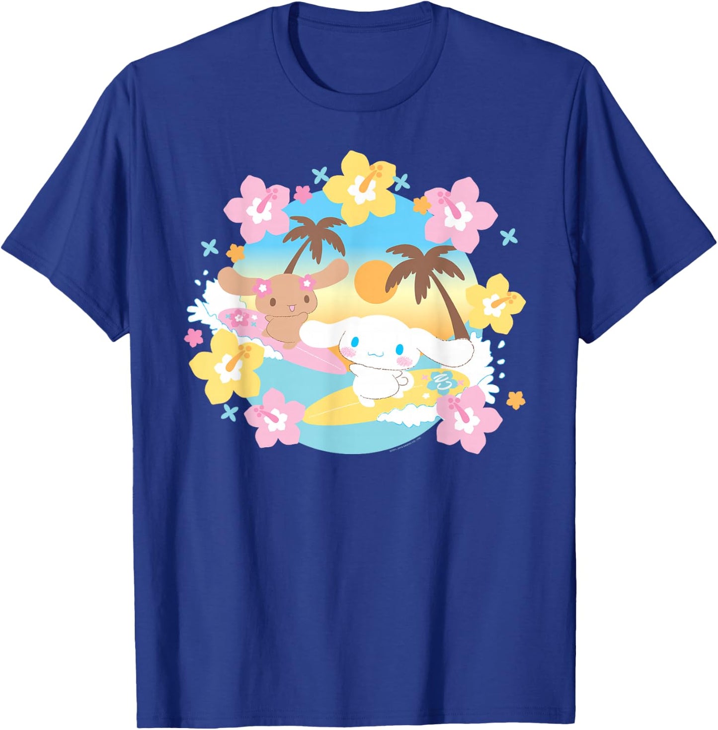 Cinnanoroll Surfing T-Shirt - T-Shirt | Royal