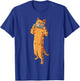 Funny Cat Playing Harmonica | Cool Love Animal Musician Gift Women Girls Kids T-Shirt - T-Shirt | Royal