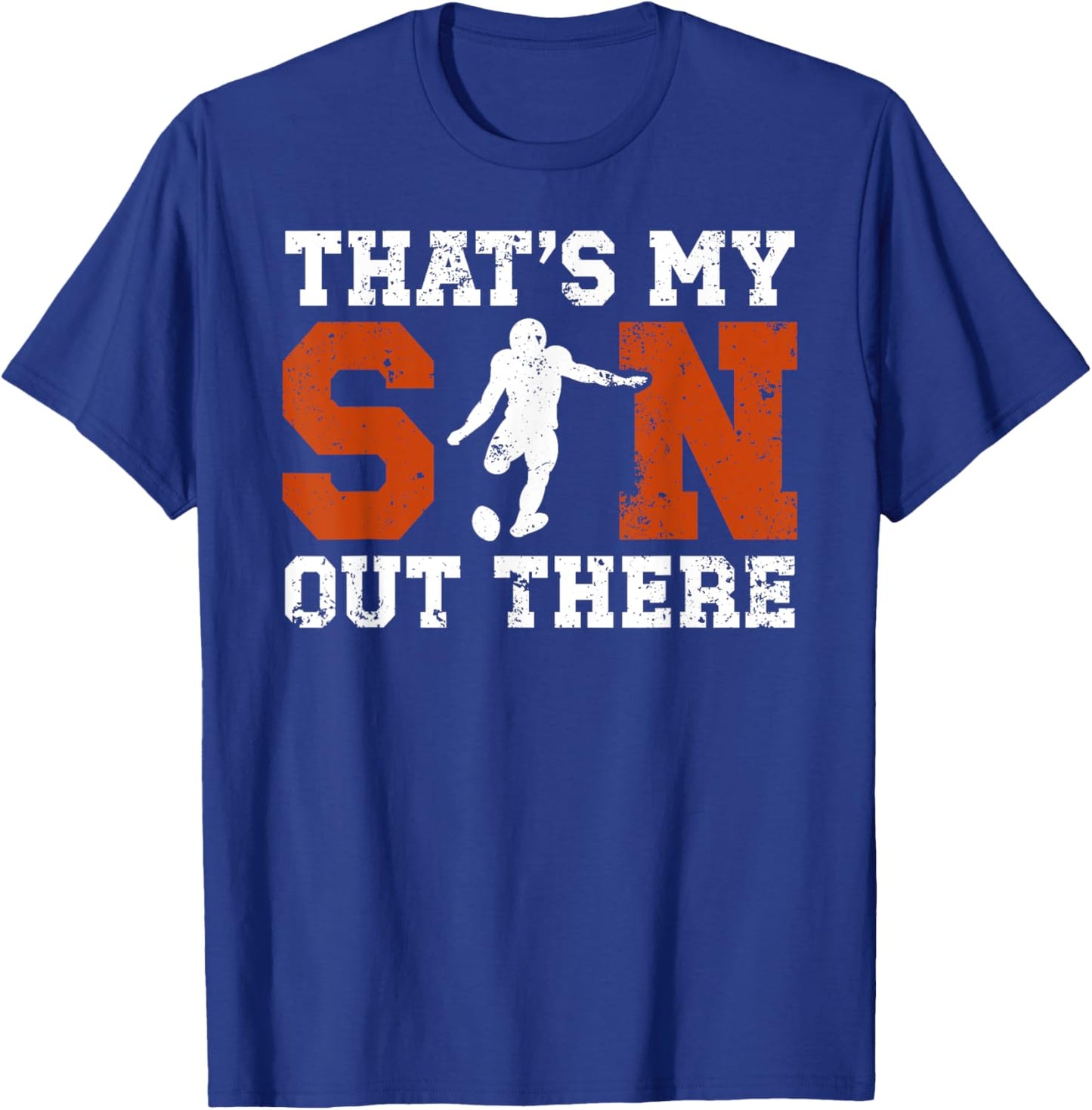 My Son Football Kicker Dad Of A Football Kicker Father T-Shirt - T-Shirt | Royal
