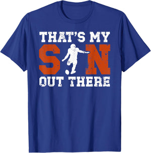 My Son Football Kicker Dad Of A Football Kicker Father T-Shirt - T-Shirt | Royal