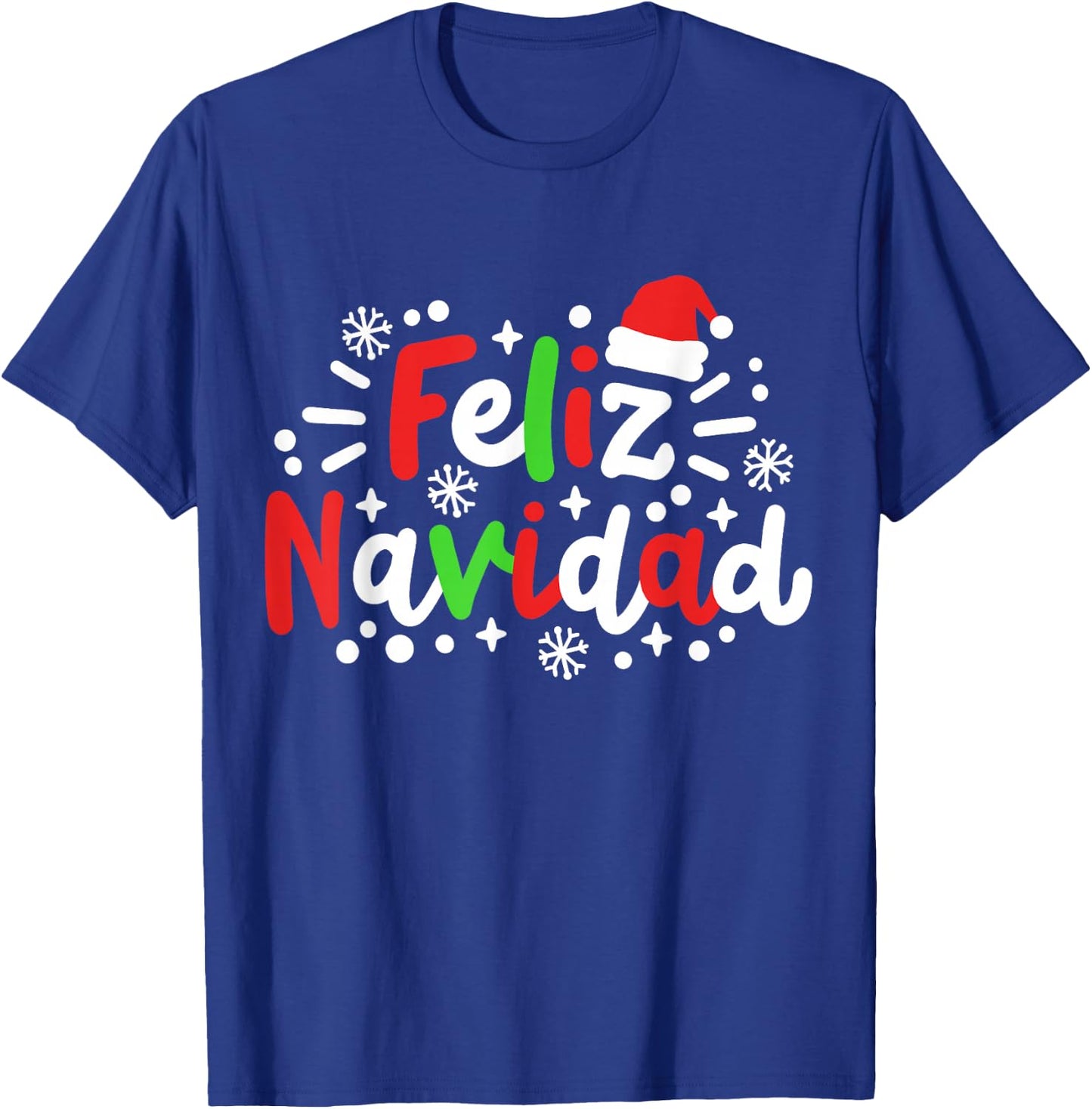 Feliz Navidad Matching Family Spanish Christmas Men Women T-Shirt - T-Shirt | Royal