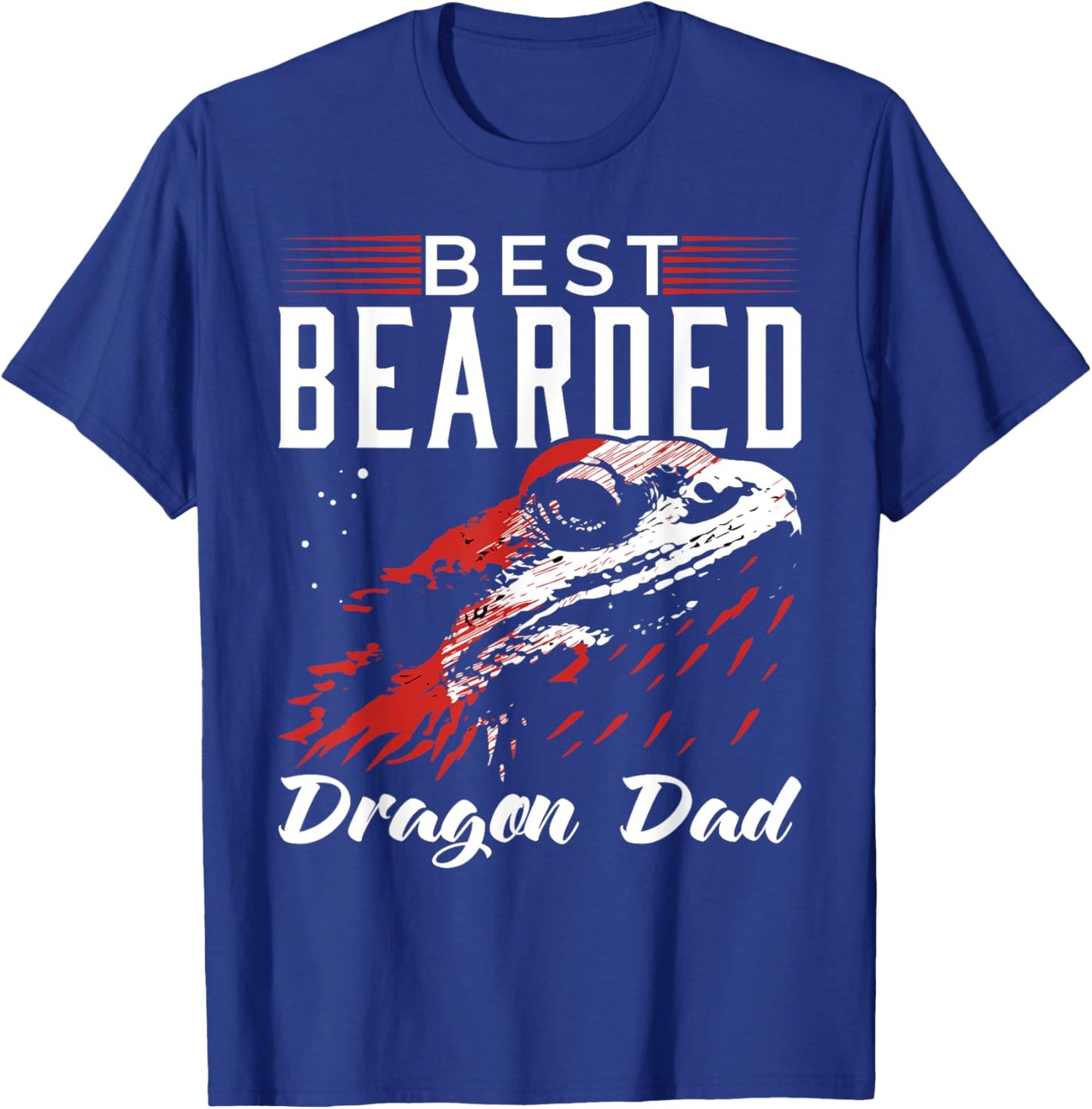 Best Bearded Dragon Dad Shirt Funny Bearded Dragon Stuff T-Shirt - T-Shirt | Royal