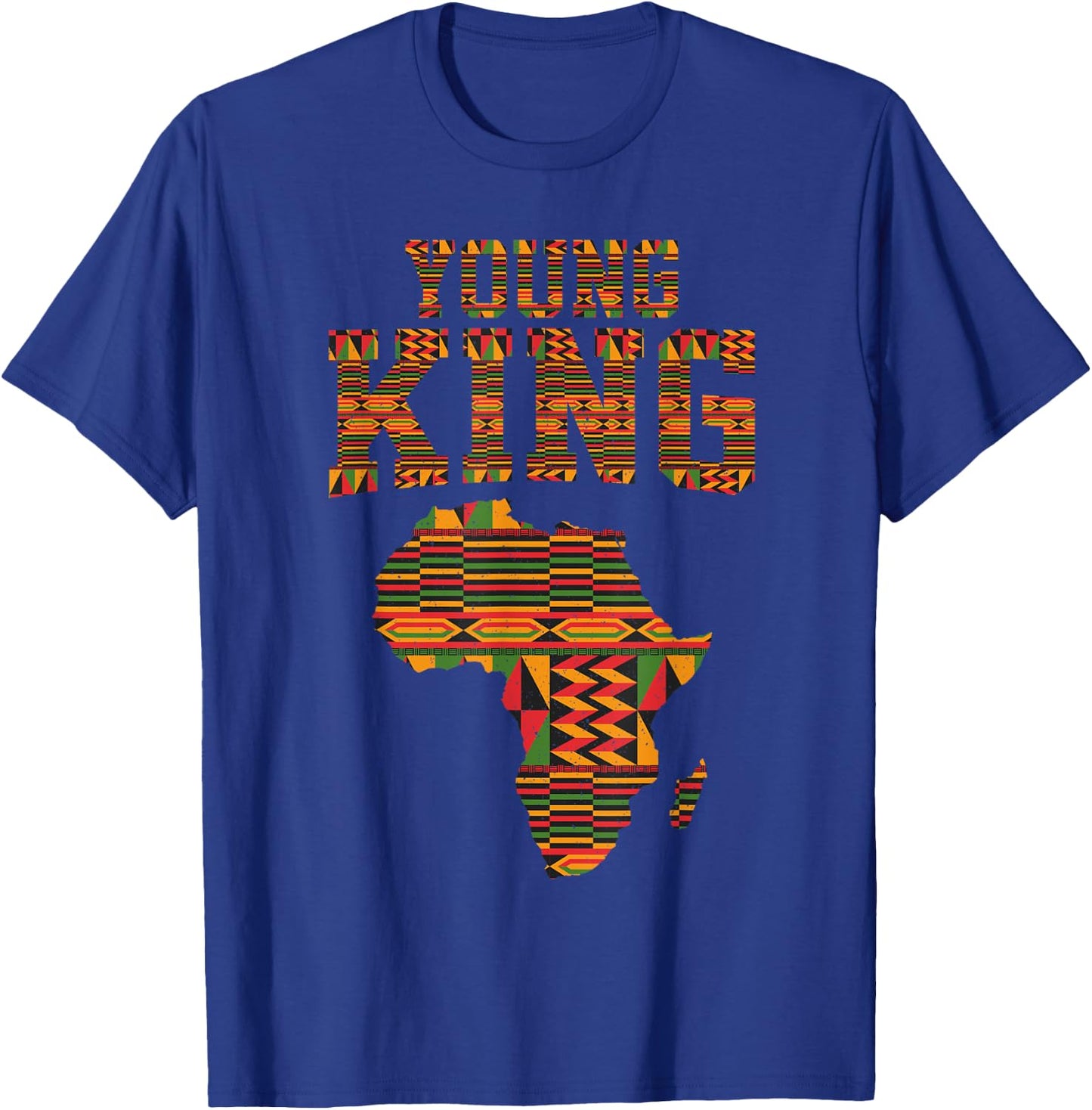 African King Art For Boys Toddlers Kente Cloth African Print T-Shirt - T-Shirt | Royal