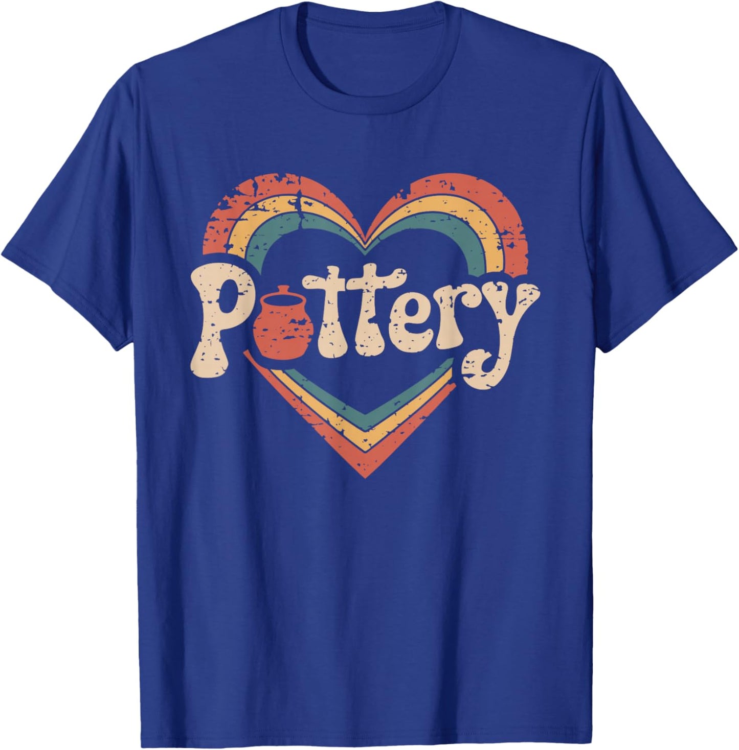 Funny Pottery Lover Ceramic Artist JM Black Classic Modern Lightweight Classic Fit Polyester 100% Adults T-Shirt - T-Shirt | Royal