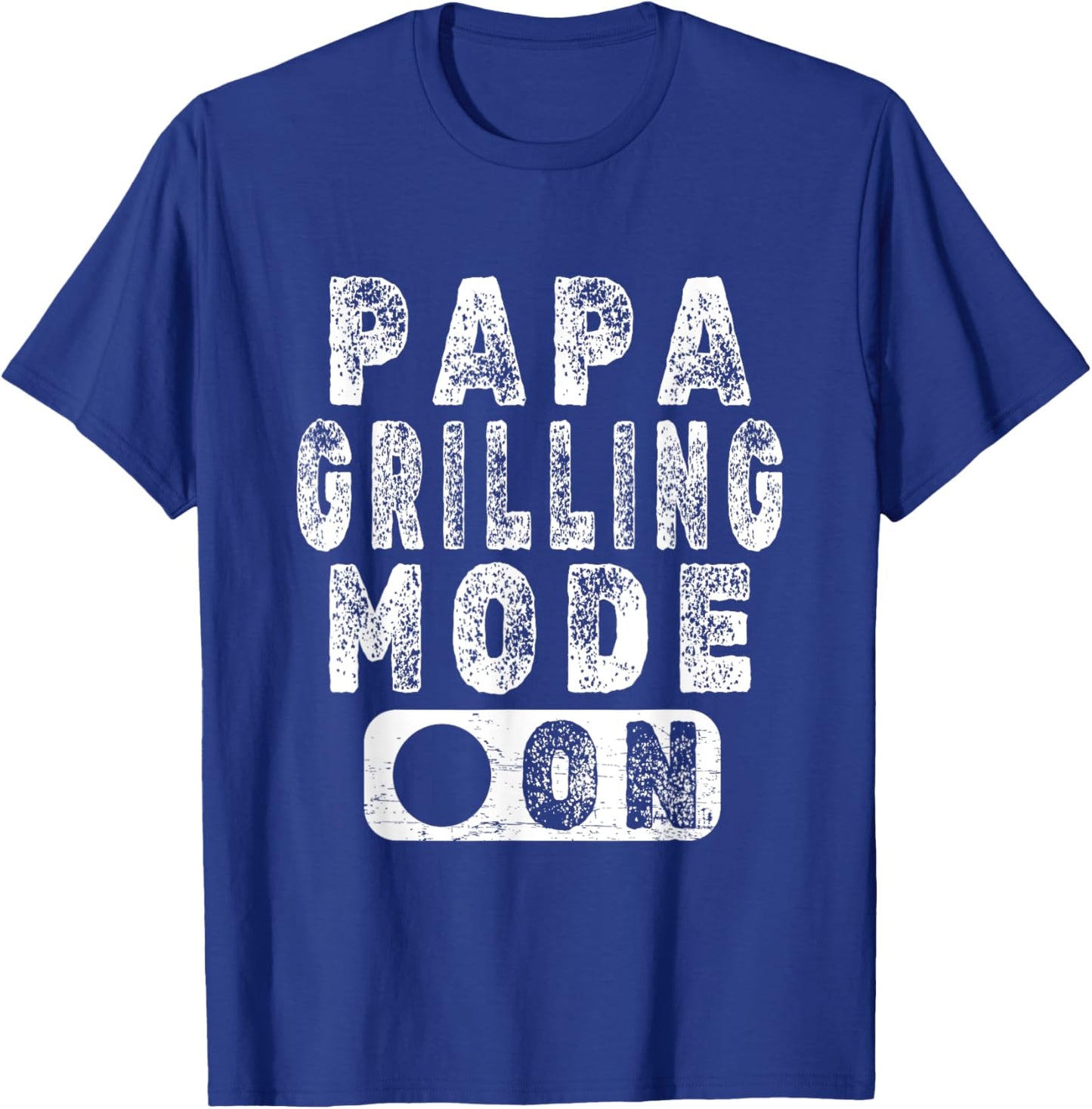 Papa Grilling Mode On - Novelty BBQ Grill Lover T-Shirt - T-Shirt | Royal