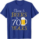 Cheers & Beers to 70 Years T-Shirt - T-Shirt | Royal