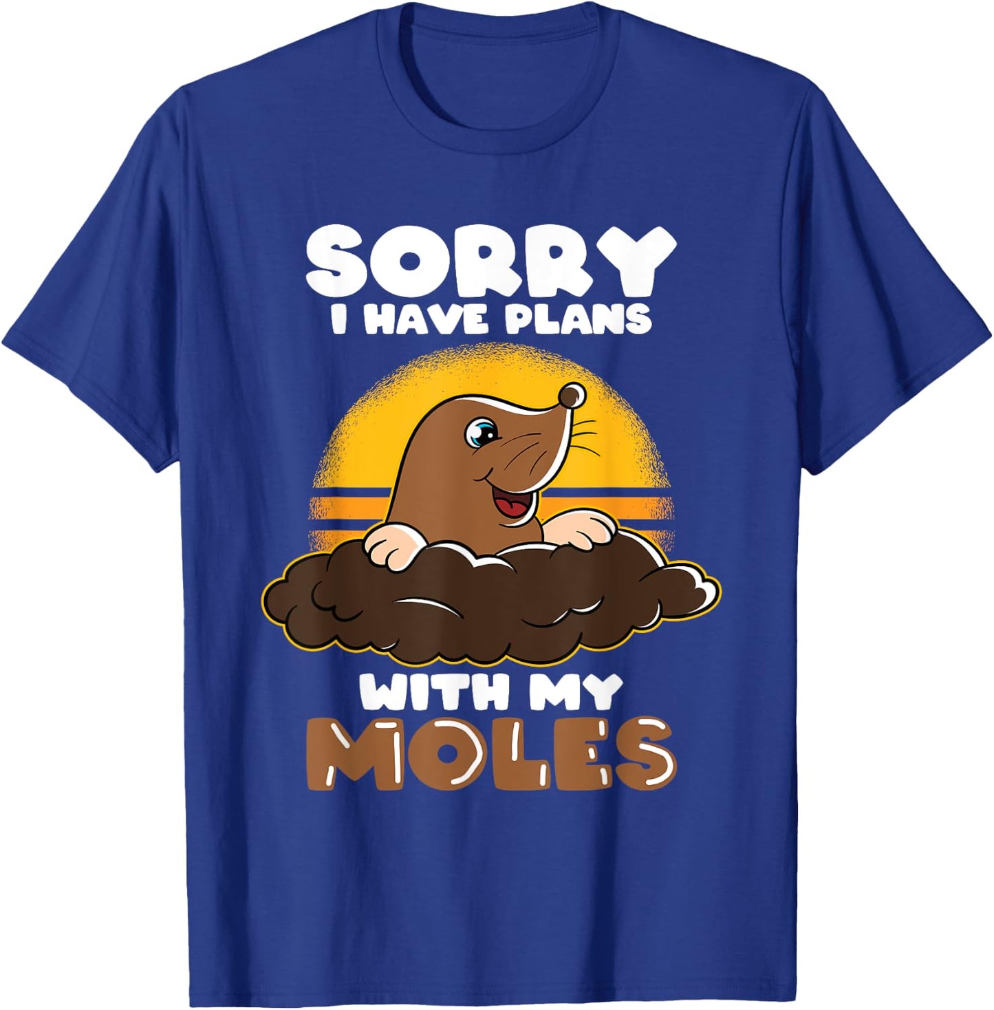 Mole Day Mole Hunter Cute Mole Funny Mole Plans with Mole T-Shirt - T-Shirt | Royal