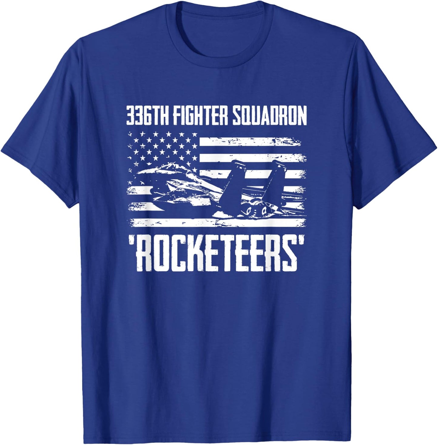 336th Fighter Squadron Rocketeers T-Shirt - T-Shirt | Royal