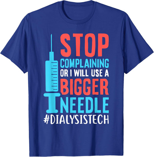 dialysis machine Technician nephrologist Tech Dialysis Technician Nurse Kidney RN Dialysis Tech T-Shirt - T-Shirt | Royal
