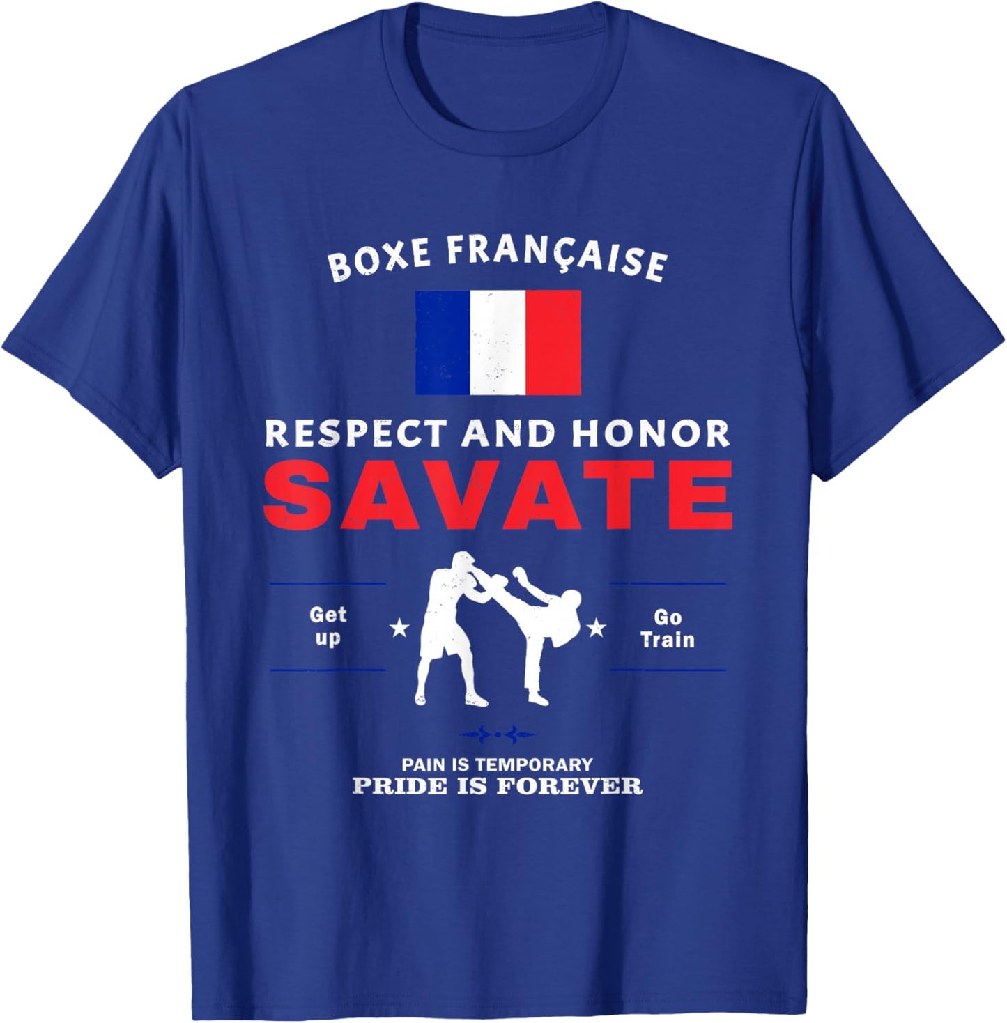 Savate French Kickboxing Savate Fighter T-Shirt - T-Shirt | Royal