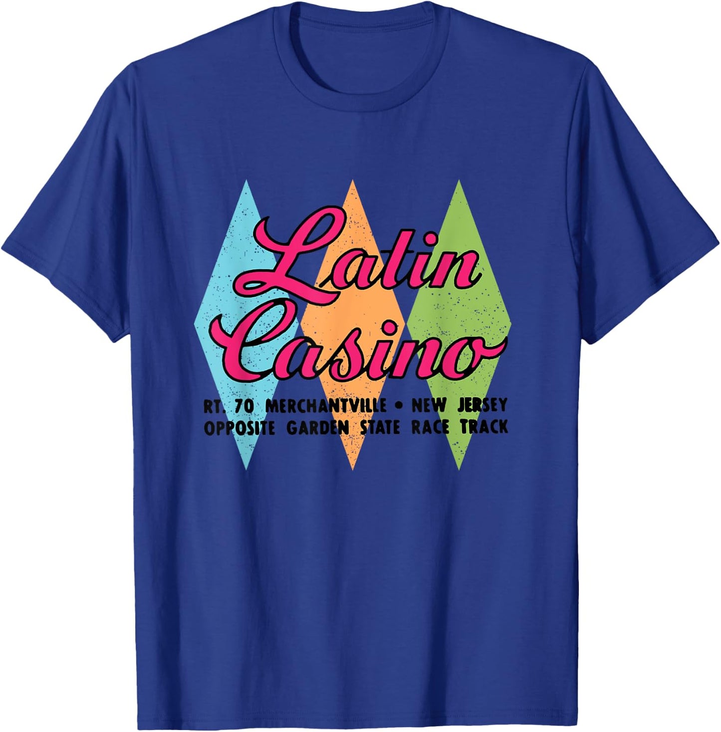 Latin Casino Cherry Hill, New Jersey Vintage T-Shirt - T-Shirt | Royal