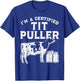 Certified Tit Puller Cow Farming Farm Animal Farmer Gift T-Shirt - T-Shirt | Royal