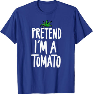 Pretend I'm A Tomato Halloween T-Shirt - T-Shirt | Royal