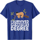 Masters Degree Sloth For MBA Education Men Women Graduation T-Shirt - T-Shirt | Royal