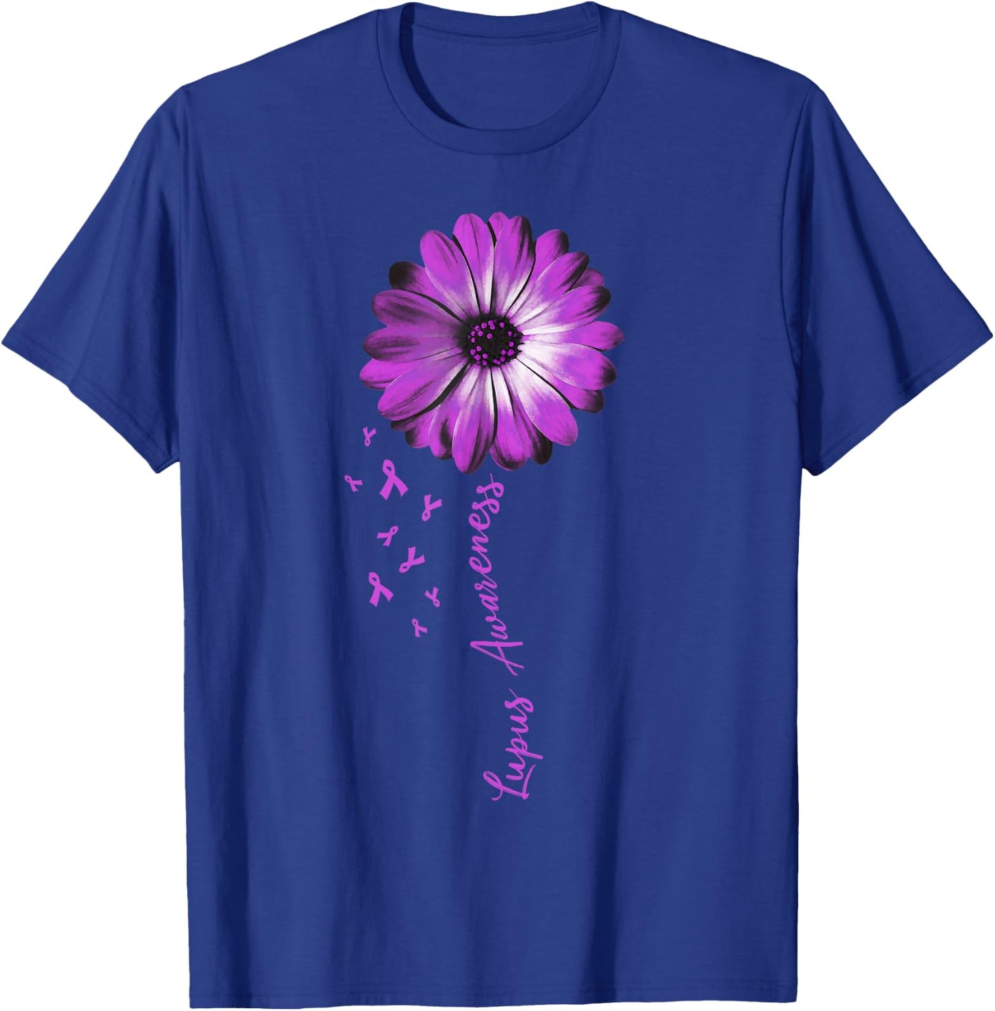 Daisy Flower Lupus Awareness Gifts T-Shirt - T-Shirt | Royal