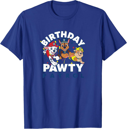 Kids Paw Patrol - Birthday Pawty Patrol T-Shirt - T-Shirt | Royal