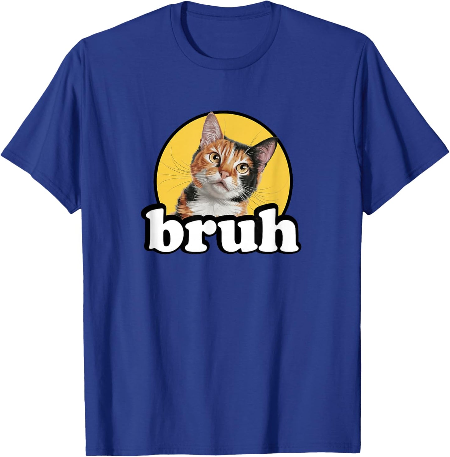 Cute Kids Boys Bro Meme Bruh Calico Cat Lover T-Shirt - T-Shirt | Royal
