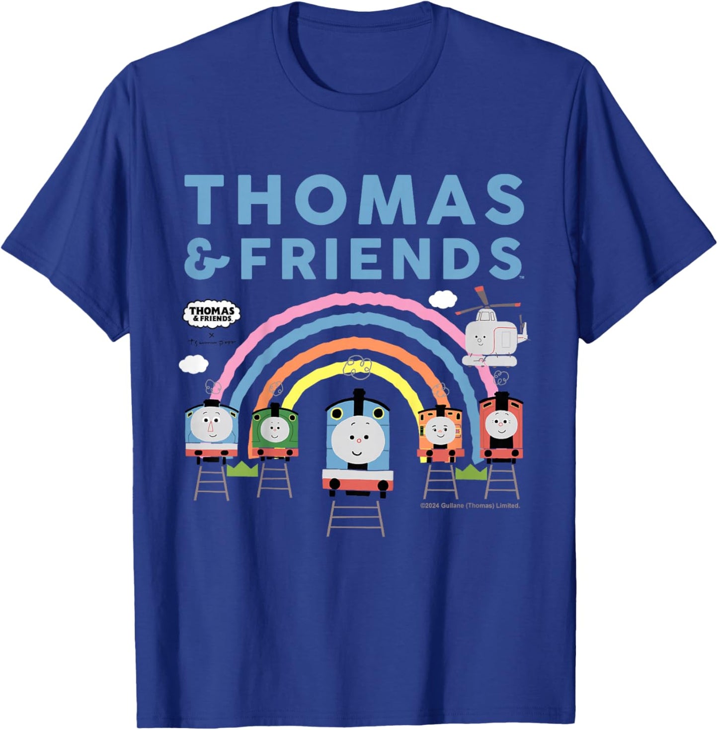 Kids Thomas and Friends Rainbow T-Shirt - T-Shirt | Royal