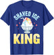 Shaved Ice King Design for a Shave Ice fan T-Shirt - T-Shirt | Royal