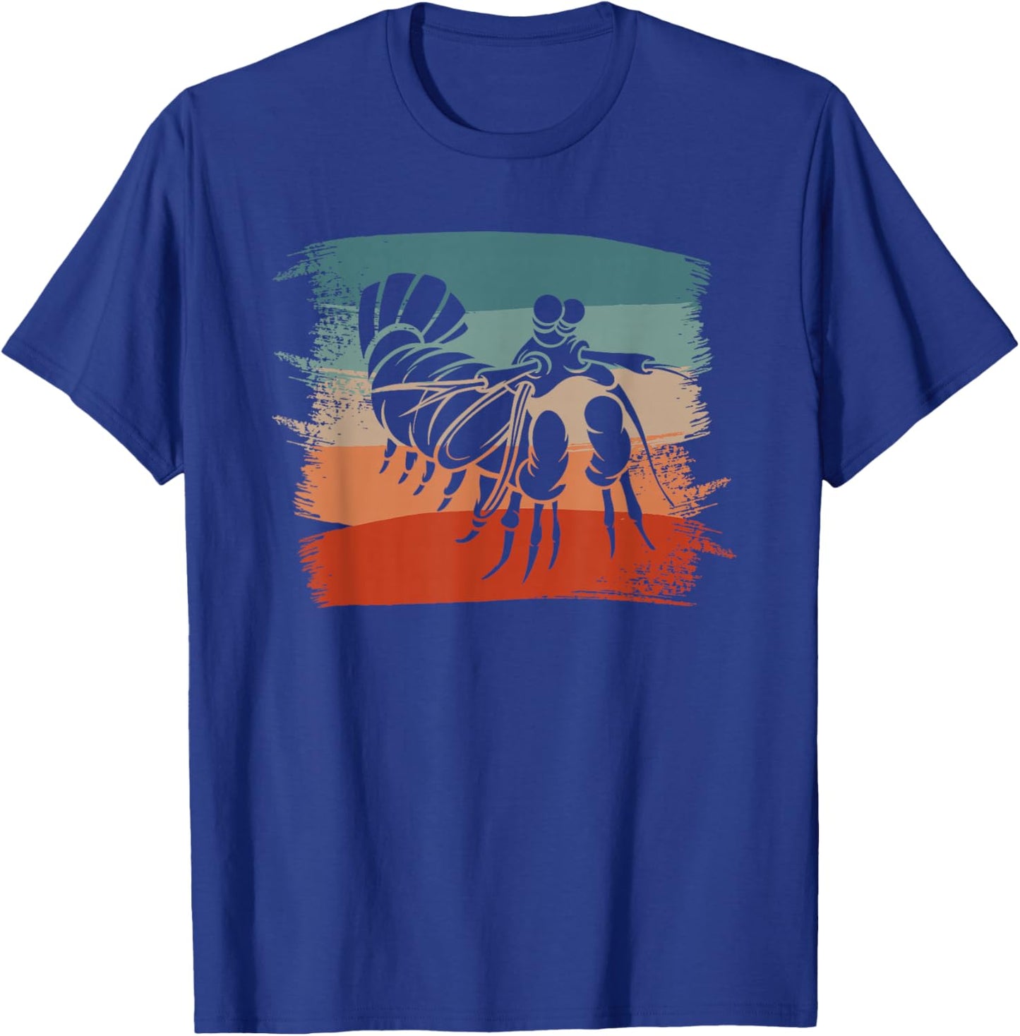 Retro Vintage Mantis Shrimp Shrimp T-Shirt - T-Shirt | Royal