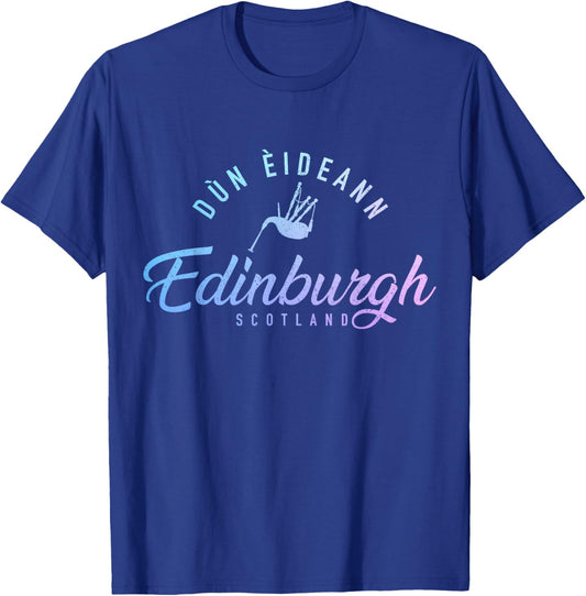 Edinburgh Scotland Dun Eideann Scottish Souvenirs Vintage T-Shirt - T-Shirt | Royal