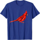 Red Cardinal Bird T-Shirt - T-Shirt | Royal
