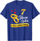 Celebrate 7 Years Of Marriage! 7th Wedding Anniversary T-Shirt - T-Shirt | Royal