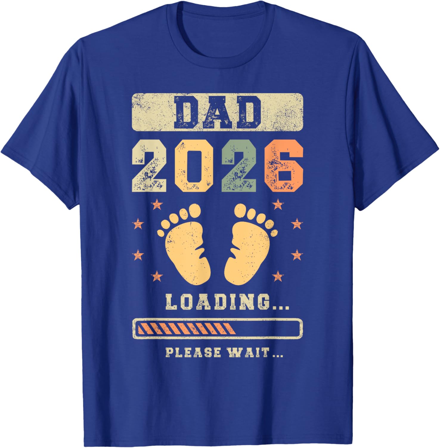 Dad 2026 Loading, Baby Announcement, Expecting Dad To Be T-Shirt - T-Shirt | Royal