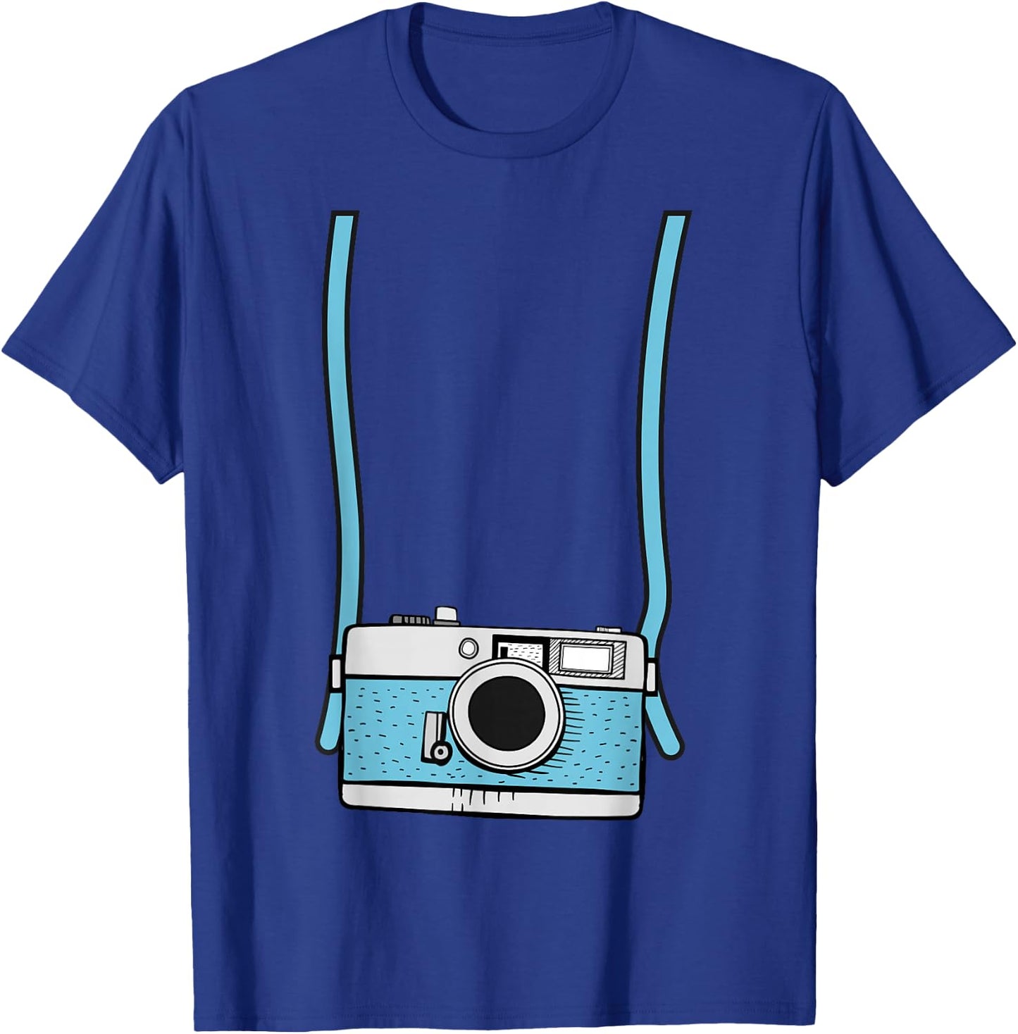 Fake Camera Fake Tourist Fun Vacation Gift Design Idea T-Shirt - T-Shirt | Royal