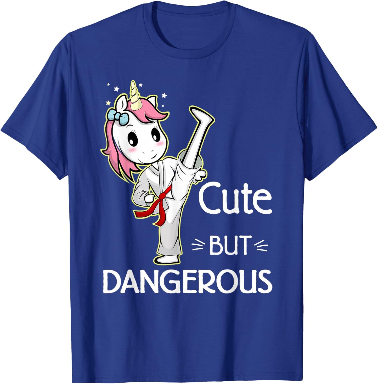 Cute Unicorn Karate Taekwondo - Kids - Black - Small - Short Sleeve - Funny Martial Arts T-Shirt - T-Shirt | Royal