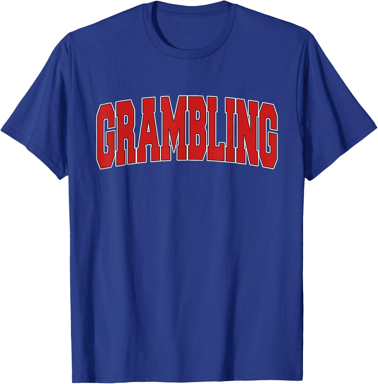 GRAMBLING LA LOUISIANA Varsity Style USA Vintage Sports T-Shirt - T-Shirt | Royal