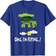 Flying turtle OMG I'm Flying T-Shirt - T-Shirt | Royal