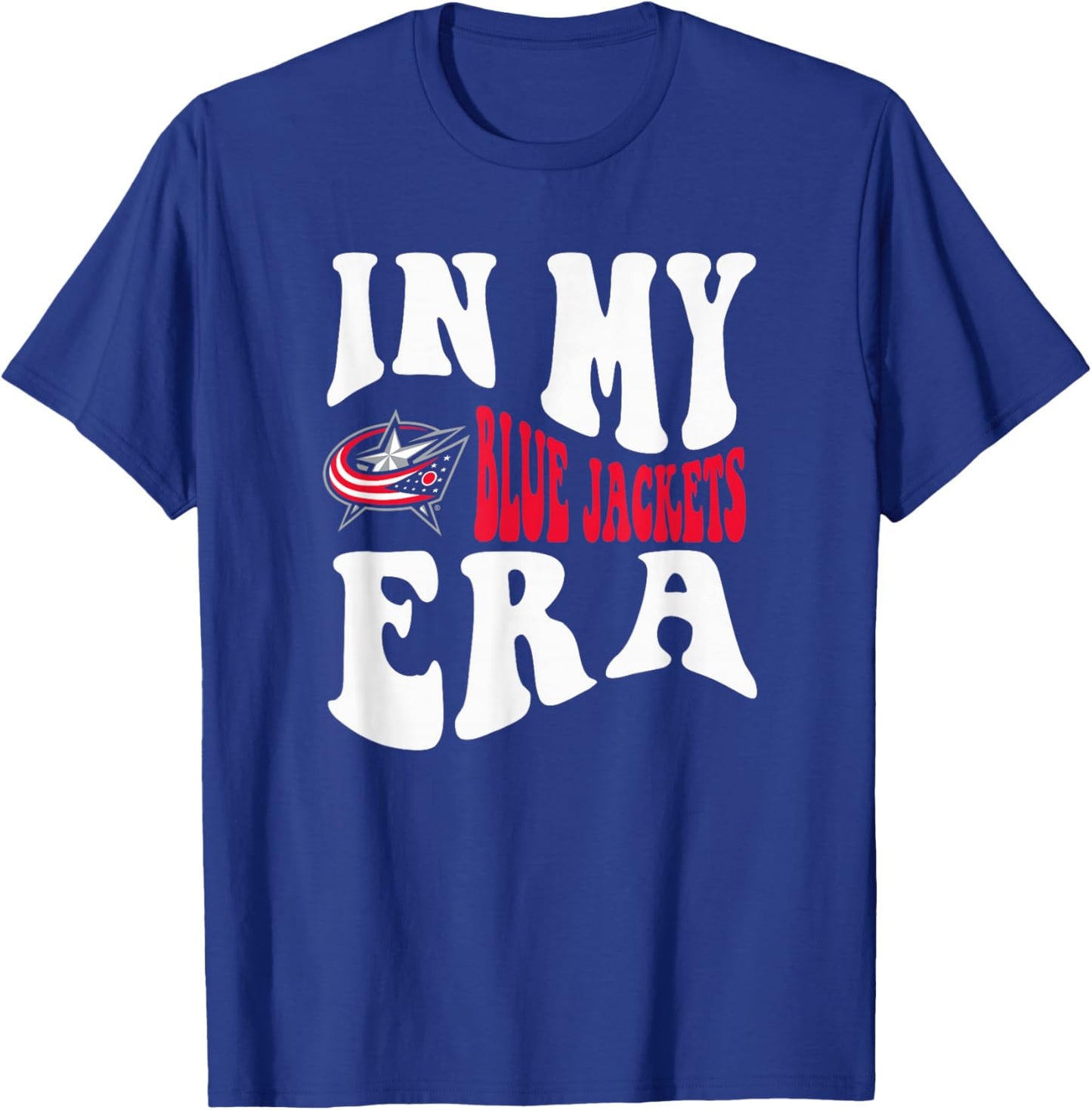 Columbus Blue Jackets Era Navy Officially Licensed T-Shirt - T-Shirt | Royal