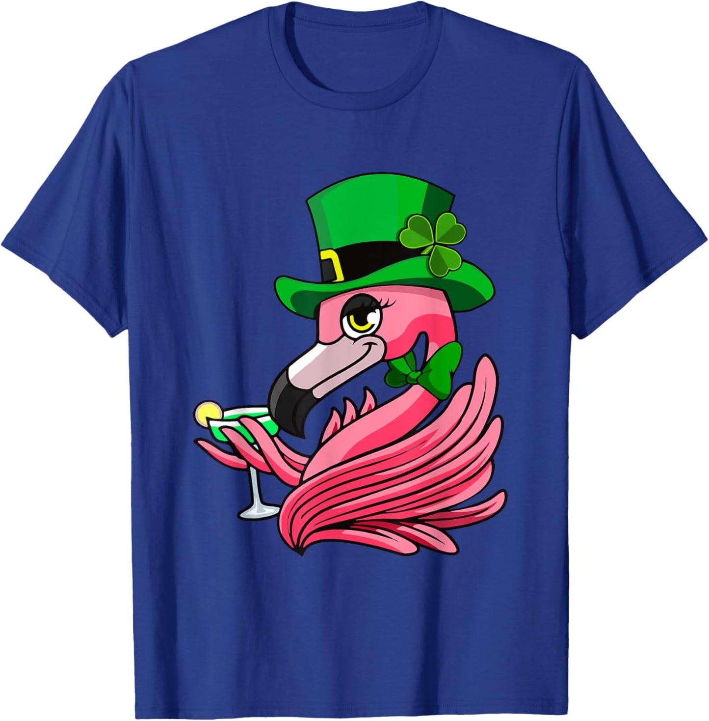 Irish Flamingo leprechaun Funny St Patrick's Day T-Shirt - T-Shirt | Royal