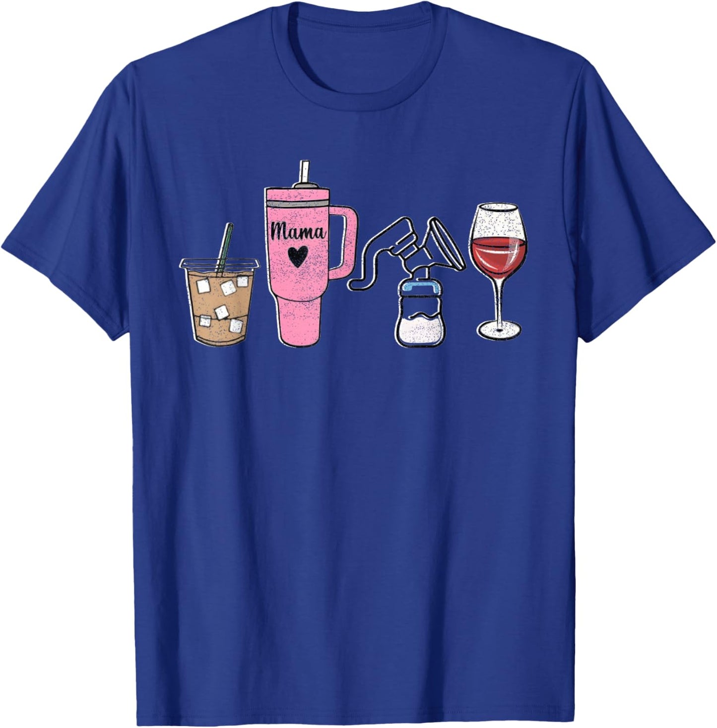 Funny Pumping Mom Boobery First Time Mom S Postpartum T Pump T-Shirt - T-Shirt | Royal