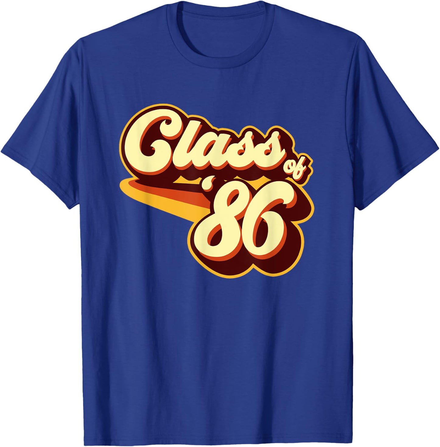 Class of 86 Reunion Retro 1986 T-Shirt - T-Shirt | Royal