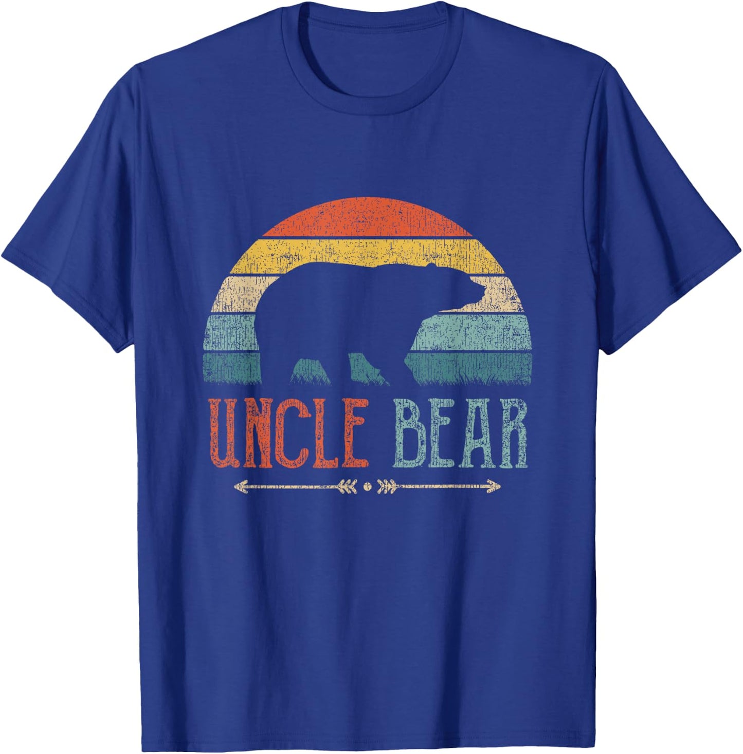 Uncle Bear Vintage Retro Uncle T-Shirt - T-Shirt | Royal