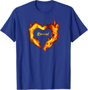 Christian Faith Revival Fire – Born-Again Believer Graphic T-Shirt - T-Shirt | Royal