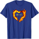 Christian Faith Revival Fire – Born-Again Believer Graphic T-Shirt - T-Shirt | Royal