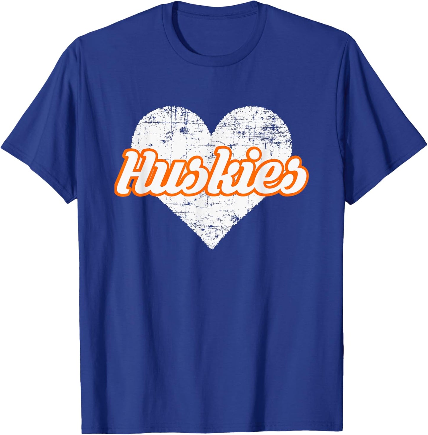 Hamilton Heights Huskies Over Heart T-Shirt - T-Shirt | Royal