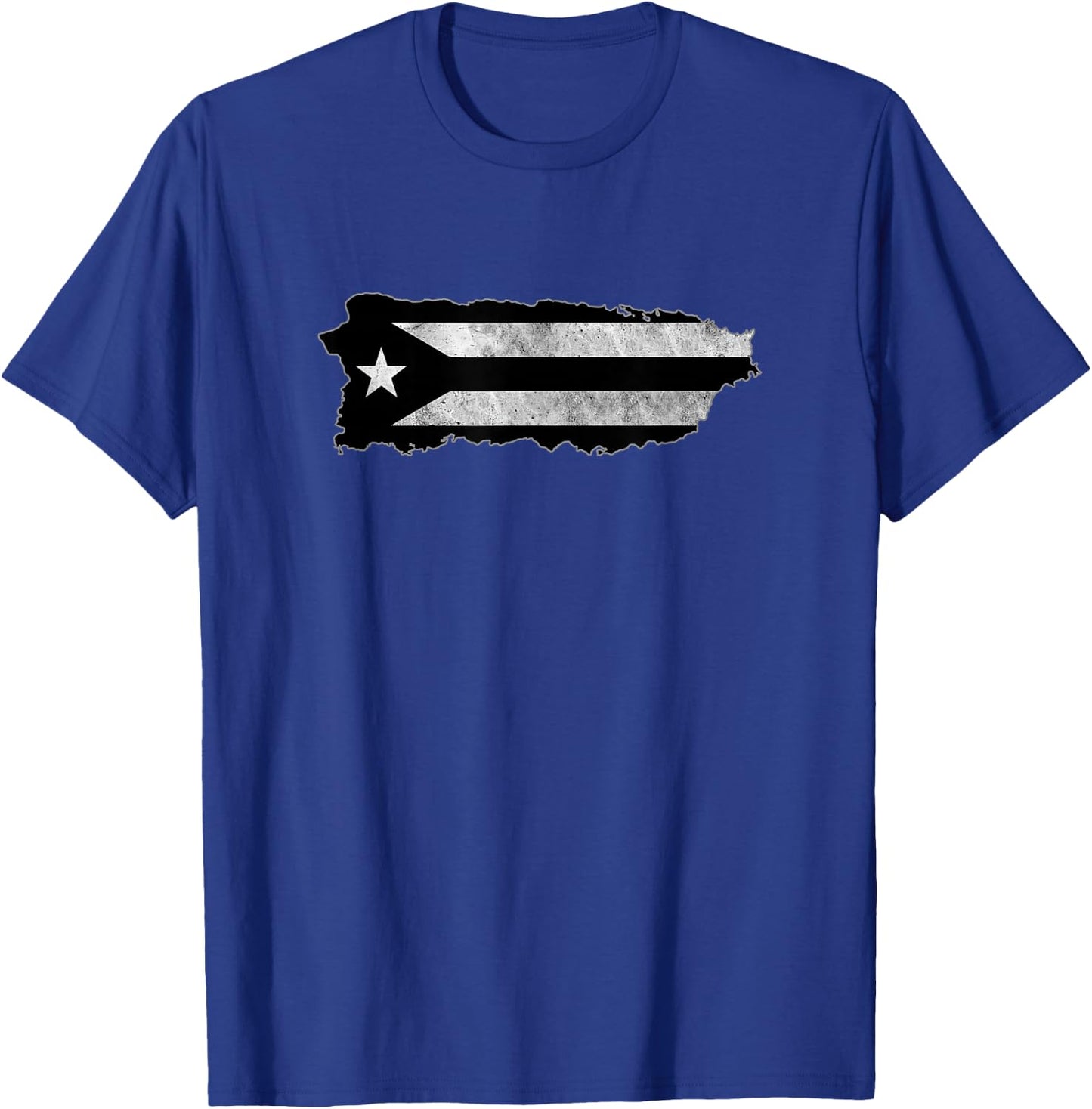 Black Puerto Rico Flag Resiste Boricua Island Flag Taino Art T-Shirt - T-Shirt | Royal