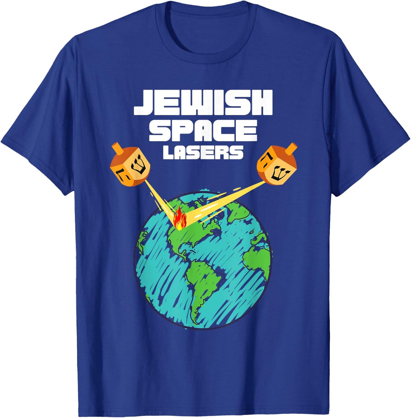 Jewish Space Laser Funny Politics Parody Fantasy Lasers T-Shirt - T-Shirt | Royal