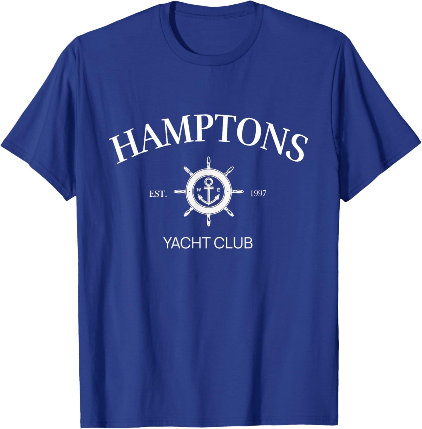 Hamptons Yacht Club Vintage Tennis Preppy Aesthetic T-Shirt - T-Shirt | Royal