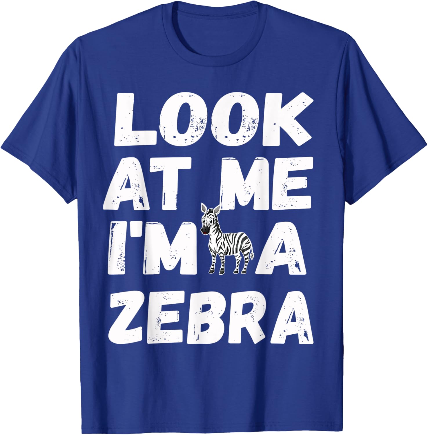 Look At Me I'm A Zebra Cute Halloween Costume Gifts T-Shirt - T-Shirt | Royal