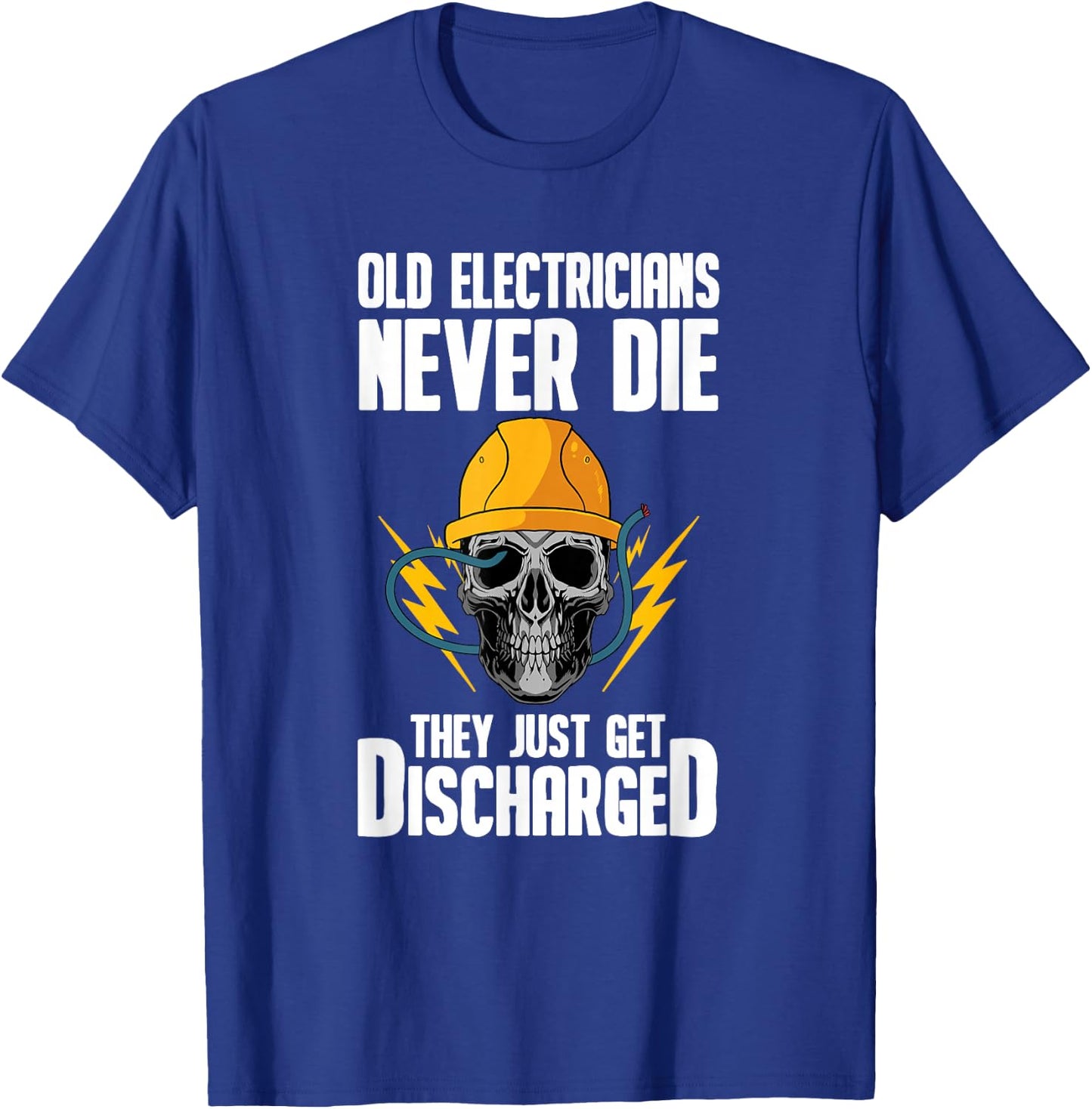 Funny Electrician Electrical Engineer - Electricity Lineman T-Shirt - T-Shirt | Royal