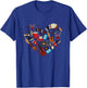 I Love Music Cool Musical Instruments Heart Teacher Musician T-Shirt - T-Shirt | Royal