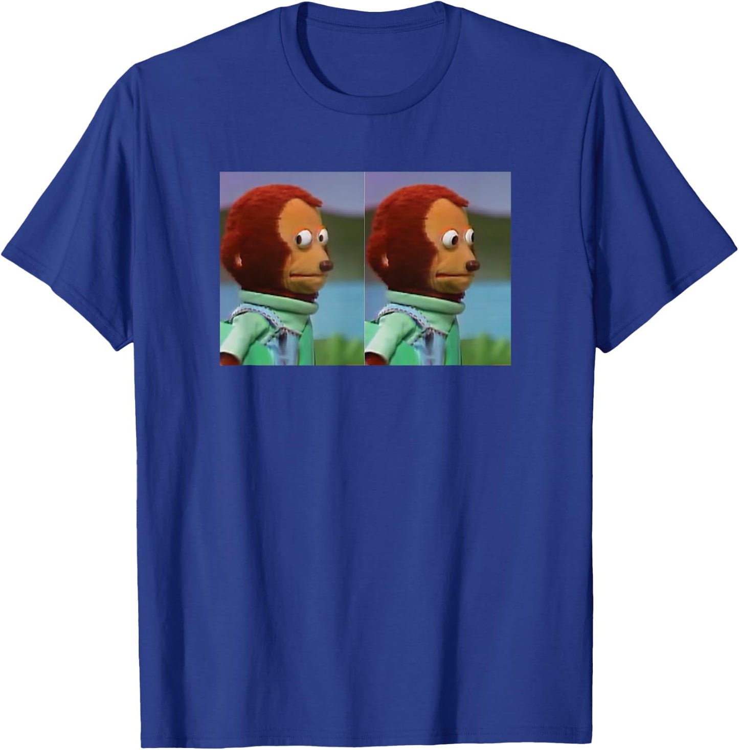 Awkward Look Meme Monkey Puppet Meme T-Shirt - T-Shirt | Royal